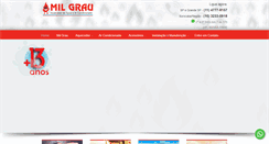 Desktop Screenshot of milgrauaquecedores.com.br