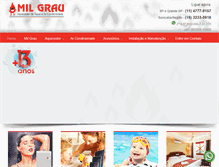 Tablet Screenshot of milgrauaquecedores.com.br